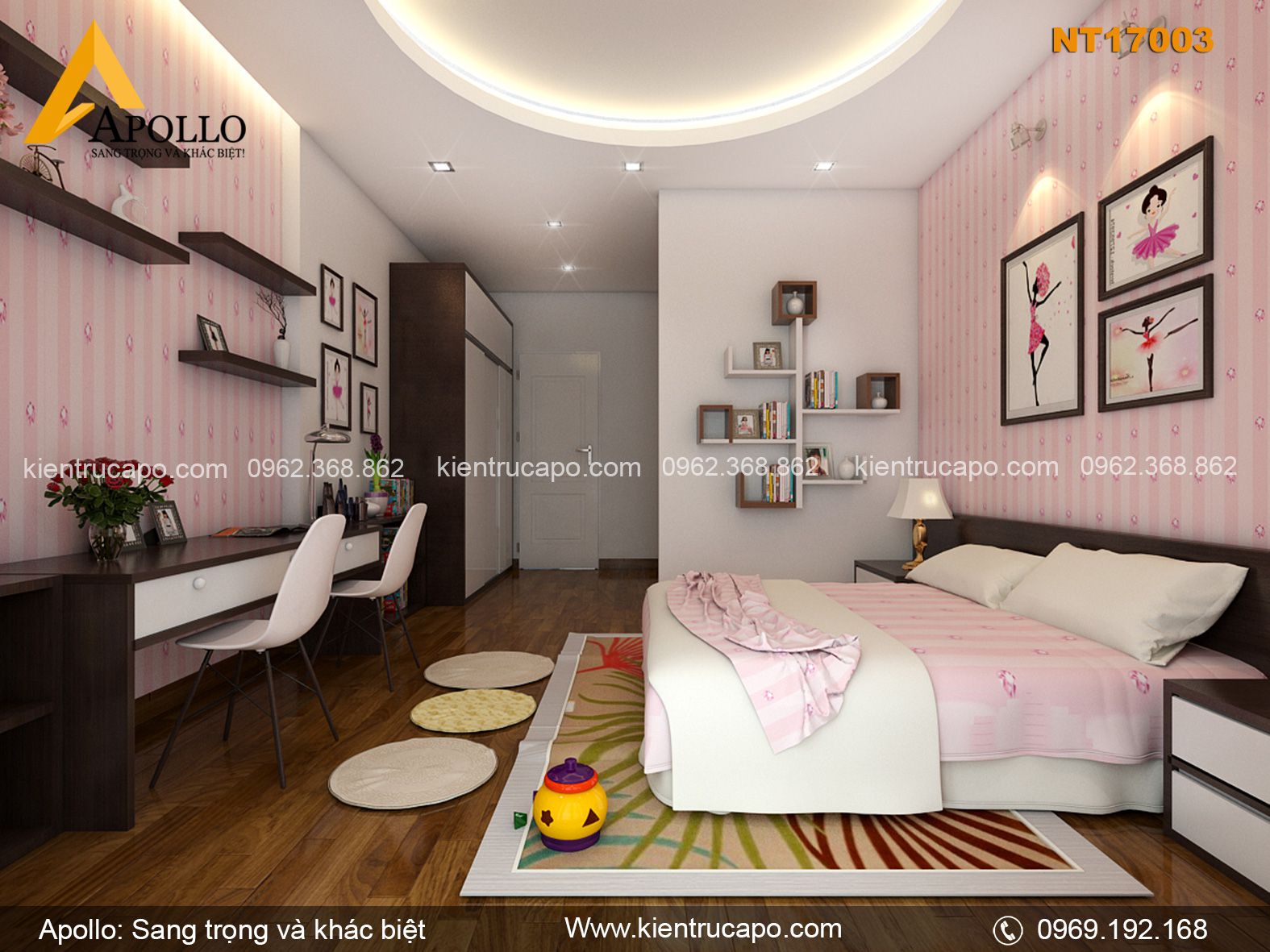 Mẫu nội thất hiện đại cho gia đình (NT17003)